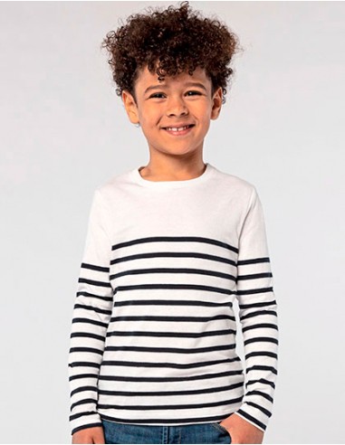 S-03101-Kids Long Sleeve Striped T-Shirt Matelot